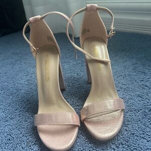 rose gold high heels